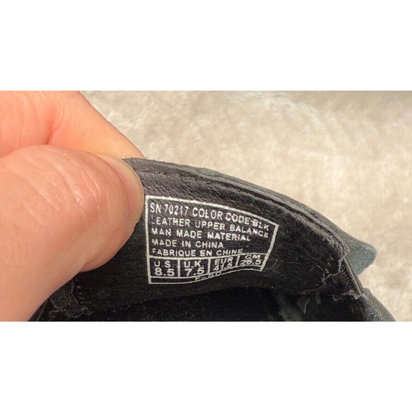 Skechers Collection Black Leather Slip On Square Toe Loafers Mens Size 8.5 Y2K - Picture 7 of 9